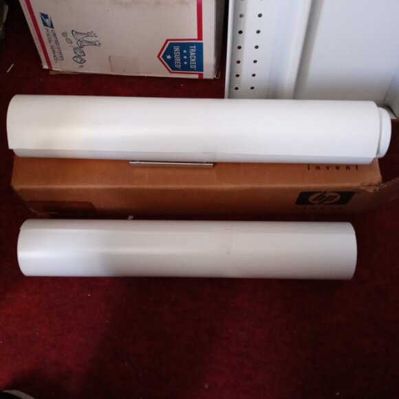 2 rolls  HP Q7920A Premium Plus Photo Satin Paper Roll Size 18x50 18" x 50' NEW - Picture 1 of 4